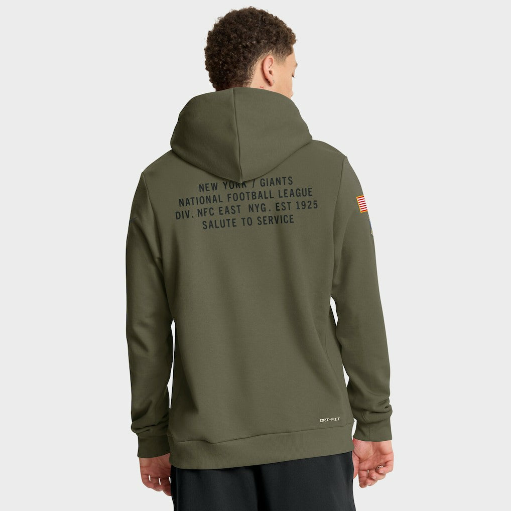 New York Giants 2025 Salute to Service Sideline Standard Issue Dri-FIT Hoodie - Olive | Nike discount
