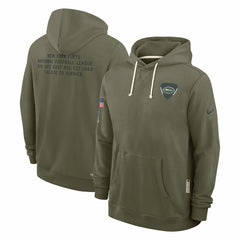 New York Jets 2025 Salute to Service Sideline Standard Issue Dri-FIT Hoodie - Olive | Nike for sale