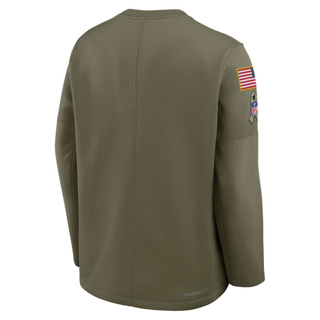 Cincinnati Bengals 2025 Salute to Service Sideline Coaches Therma-FIT Long Sleeve Shirt - Olive | Nike online