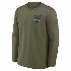 New York Jets 2025 Salute to Service Sideline Coaches Therma-FIT Long Sleeve Shirt - Olive | Nike online