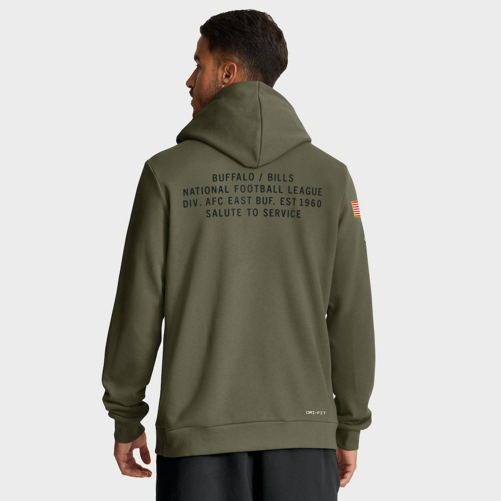 Buffalo Bills Big & Tall 2025 Salute to Service Sideline Dominant Force Dri-FIT Hoodie - Olive | Nike online