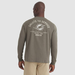 Miami Dolphins 2025 Salute to Service Sideline Long Sleeve T-Shirt - Olive | Nike on sale