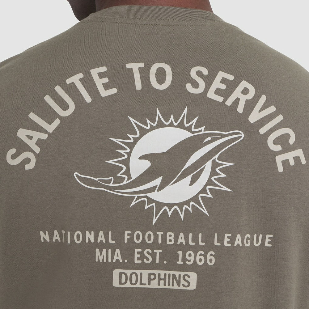Miami Dolphins 2025 Salute to Service Sideline Long Sleeve T-Shirt - Olive | Nike on sale