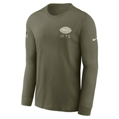 New York Jets 2025 Salute to Service Sideline Long Sleeve T-Shirt - Olive | Nike sale