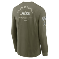 New York Jets 2025 Salute to Service Sideline Long Sleeve T-Shirt - Olive | Nike sale