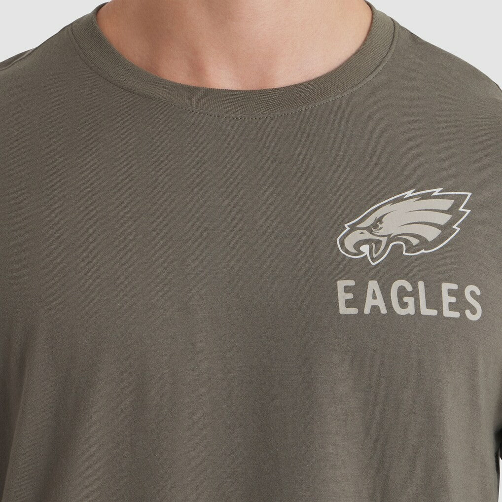 Philadelphia Eagles 2025 Salute to Service Sideline Long Sleeve T-Shirt - Olive | Nike for sale