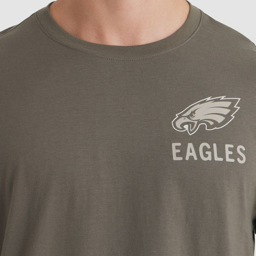 Philadelphia Eagles 2025 Salute to Service Sideline Long Sleeve T-Shirt - Olive | Nike for sale
