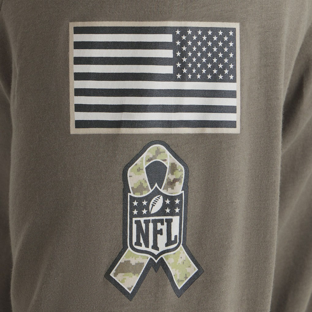 Philadelphia Eagles 2025 Salute to Service Sideline Long Sleeve T-Shirt - Olive | Nike for sale