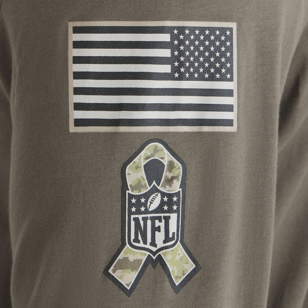 Philadelphia Eagles 2025 Salute to Service Sideline Long Sleeve T-Shirt - Olive | Nike for sale