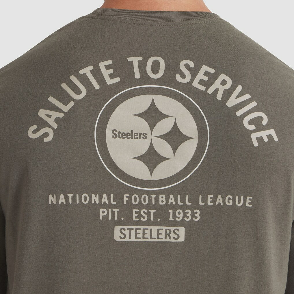 Pittsburgh Steelers 2025 Salute to Service Sideline Long Sleeve T-Shirt - Olive | Nike outlet