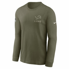 Detroit Lions 2025 Salute to Service Sideline Long Sleeve T-Shirt - Olive | Nike outlet
