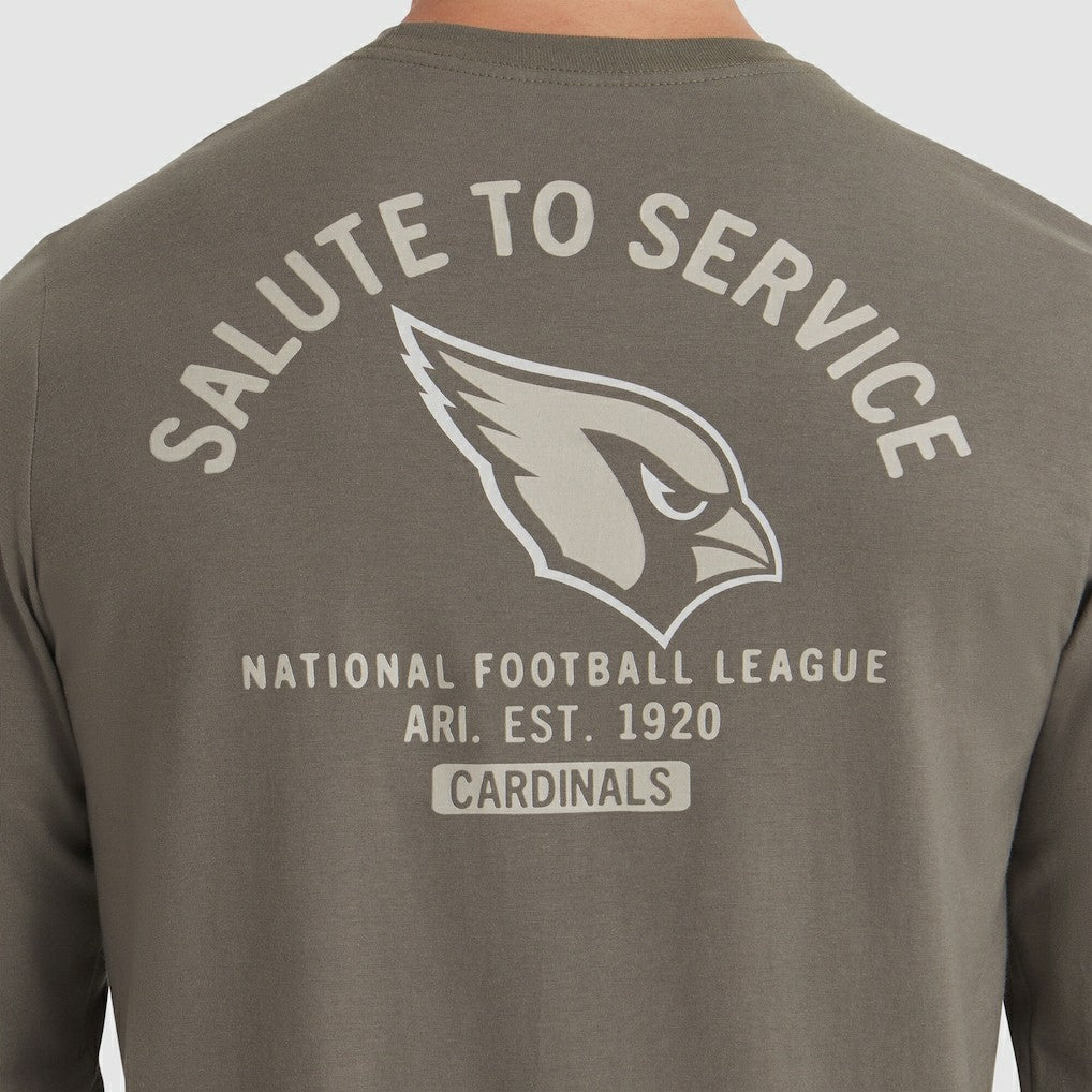 Arizona Cardinals 2025 Salute to Service Sideline Long Sleeve T-Shirt - Olive | Nike on sale