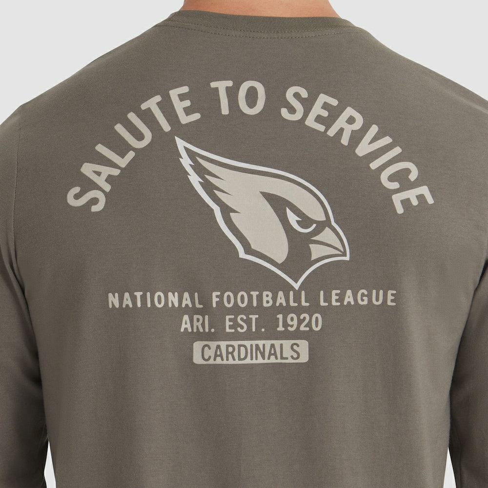 Arizona Cardinals 2025 Salute to Service Sideline Long Sleeve T-Shirt - Olive | Nike on sale