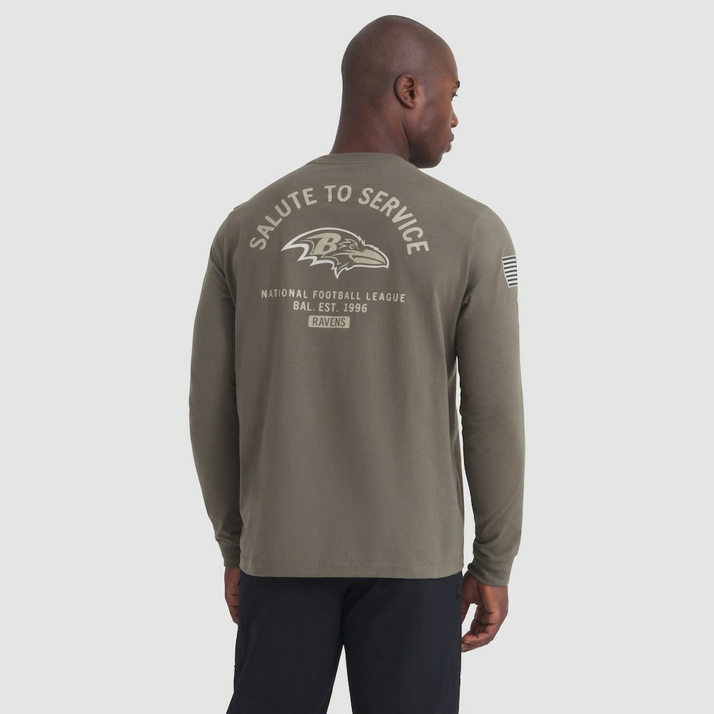 Baltimore Ravens 2025 Salute to Service Sideline Long Sleeve T-Shirt - Olive | Nike sale