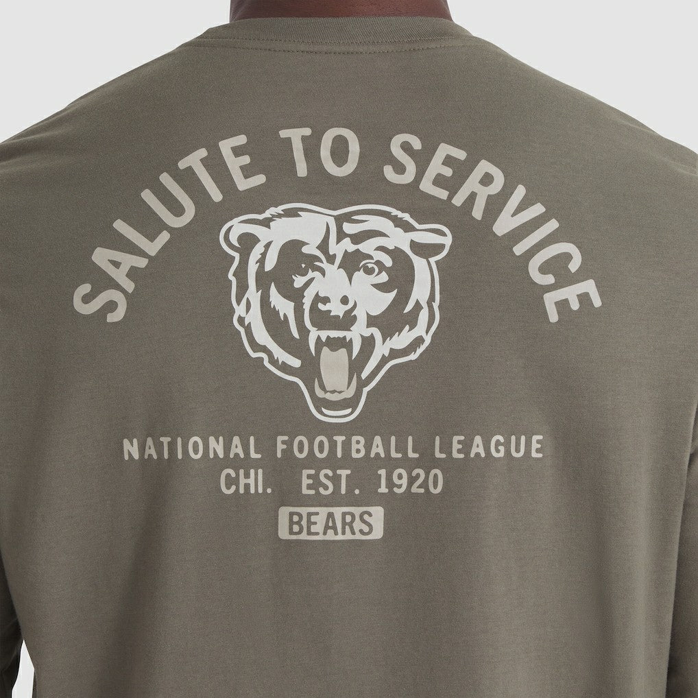 Chicago Bears 2025 Salute to Service Sideline Long Sleeve T-Shirt - Olive | Nike online