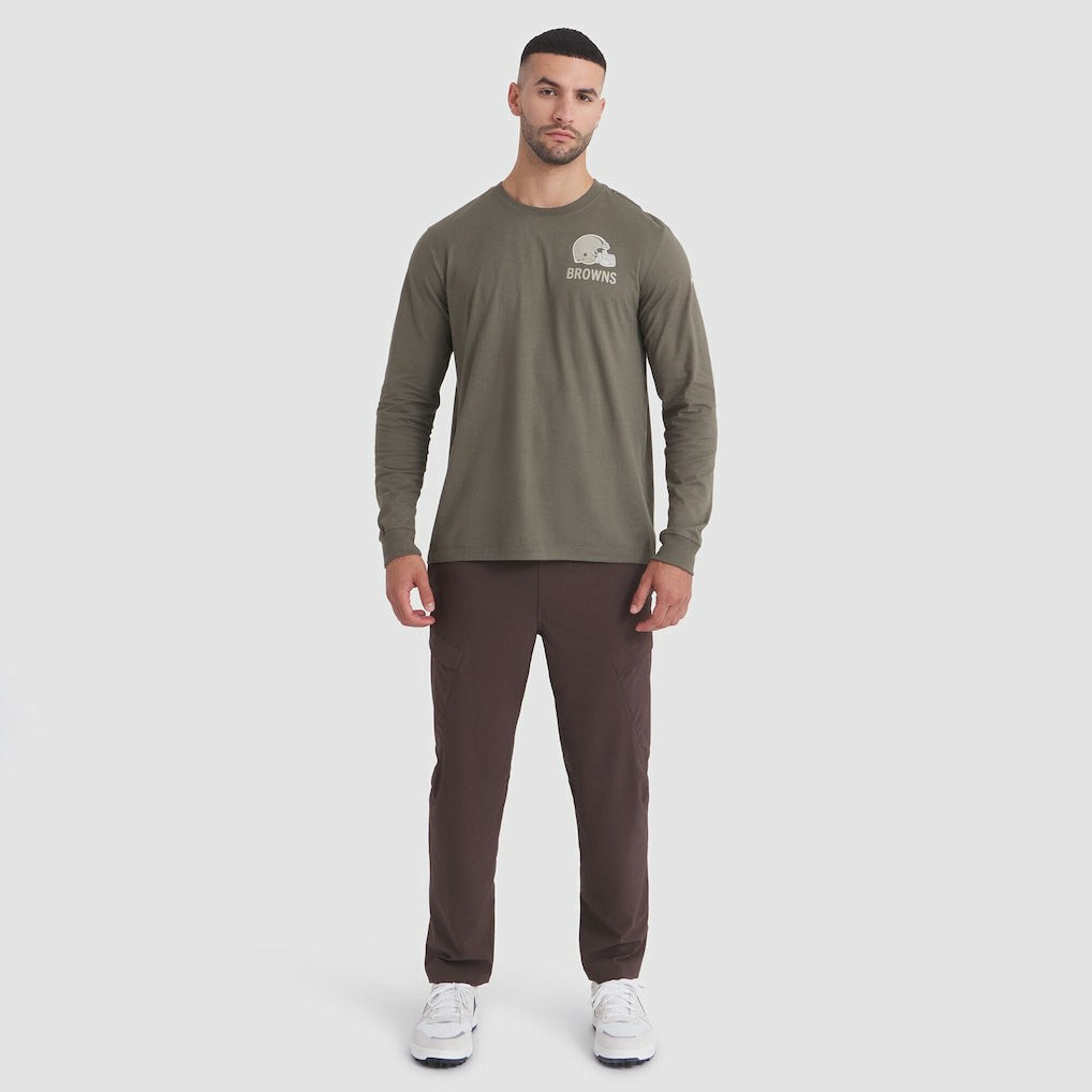 Cleveland Browns 2025 Salute to Service Sideline Long Sleeve T-Shirt - Olive | Nike outlet