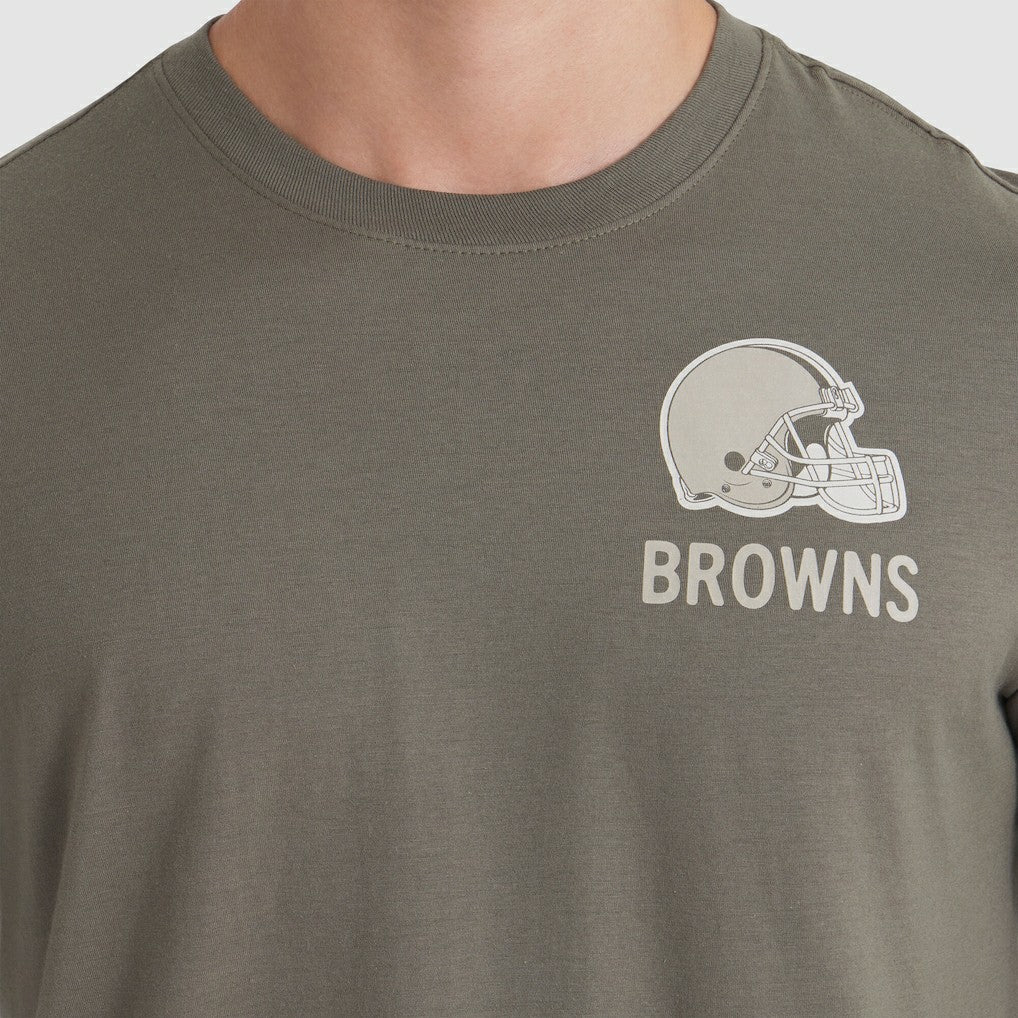 Cleveland Browns 2025 Salute to Service Sideline Long Sleeve T-Shirt - Olive | Nike outlet
