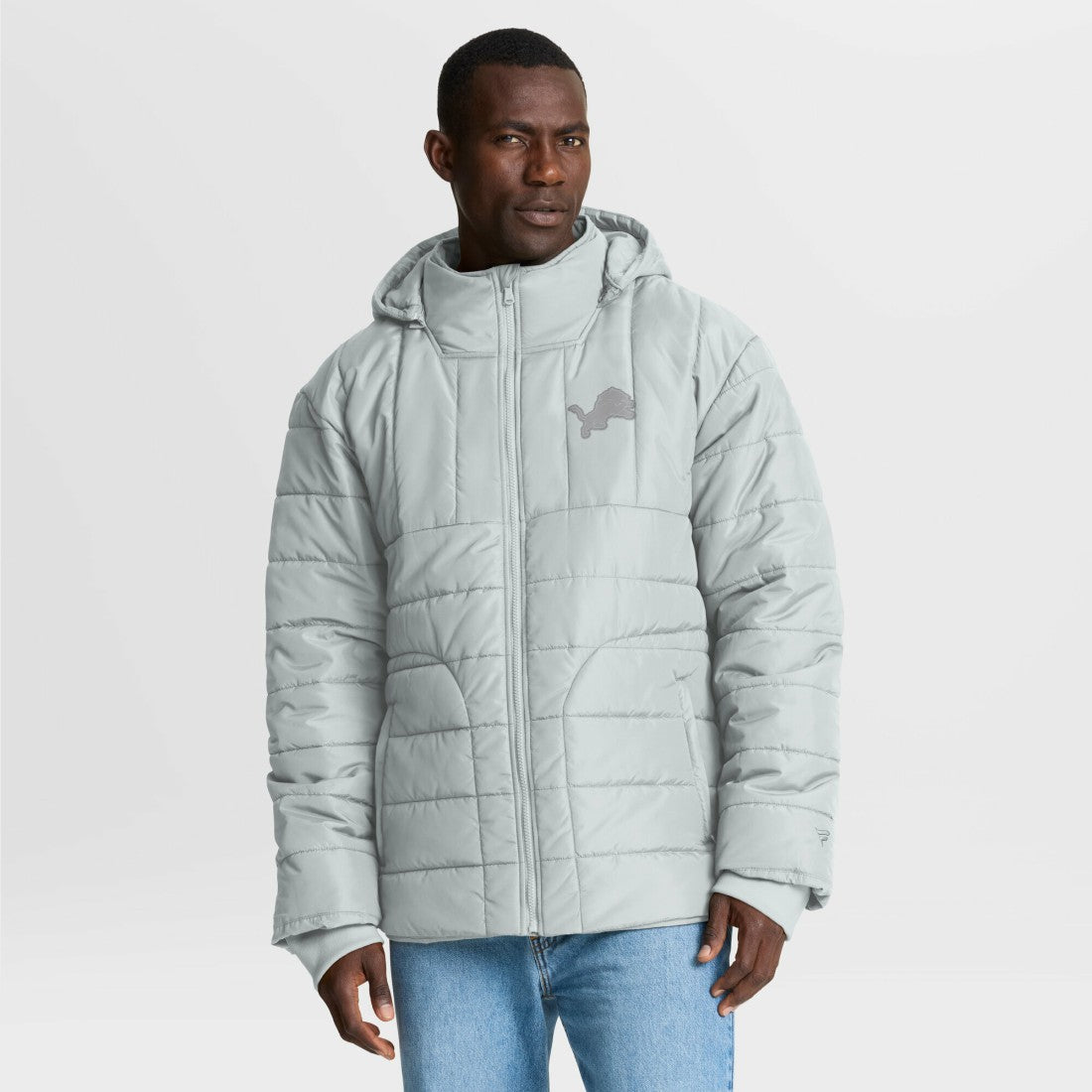 Detroit Lions Full-Zip Hooded Jacket - Gray sale