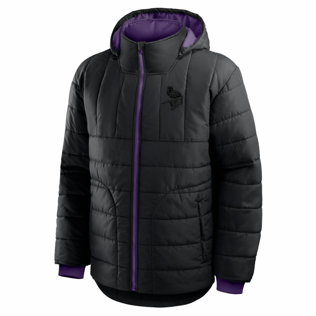 Minnesota Vikings Full-Zip Hooded Jacket - Black discount