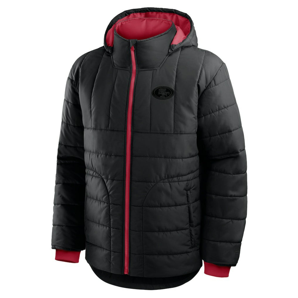 San Francisco 49ers Full-Zip Hooded Jacket - Black on sale