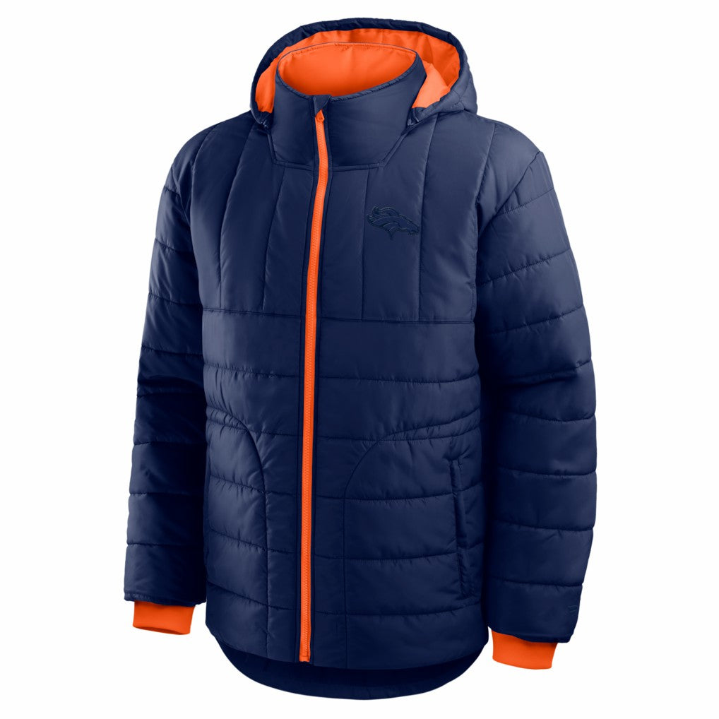 Denver Broncos Full-Zip Hooded Jacket - Navy on sale