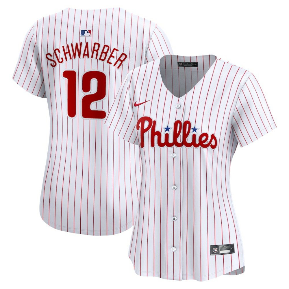 Kyle Schwarber Philadelphia Phillies Women's Home Limited Player Jersey - White | Nike