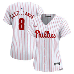 Nick Castellanos Philadelphia Phillies Women's Home Limited Player Jersey - White | Nike