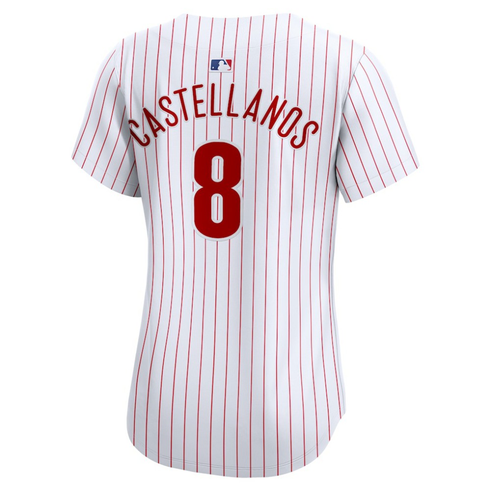Nick Castellanos Philadelphia Phillies Women's Home Limited Player Jersey - White | Nike