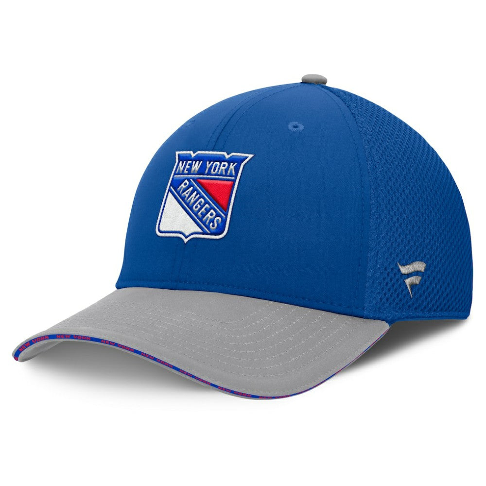 New York Rangers Fanatics Fundamentals Span Flex Hat Blue