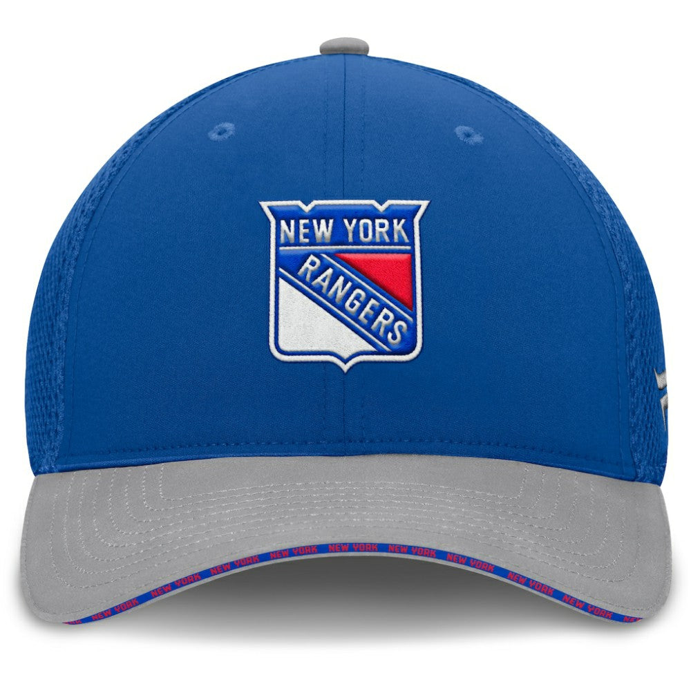 New York Rangers Fanatics Fundamentals Span Flex Hat Blue
