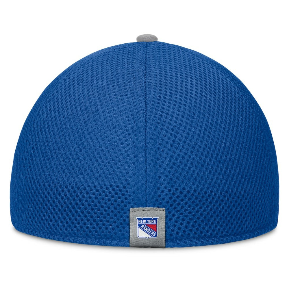 New York Rangers Fanatics Fundamentals Span Flex Hat Blue