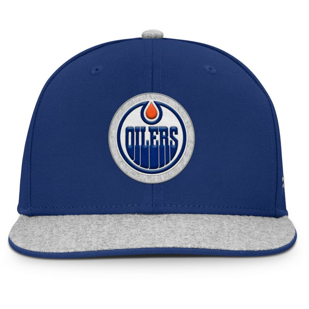 Edmonton Oilers Fanatics Fundamentals Loden Snapback Hat Royal