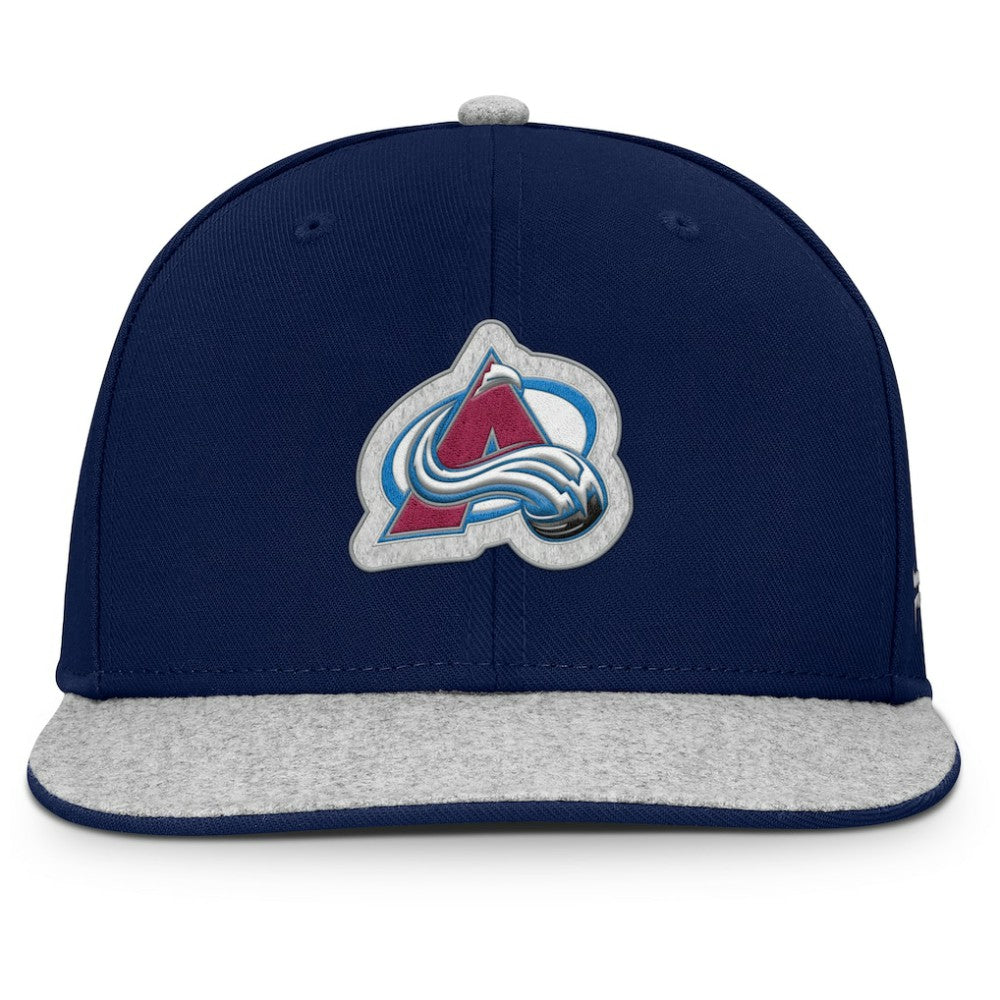 Colorado Avalanche Fanatics Fundamentals Loden Snapback Hat Navy