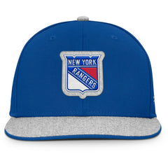 New York Rangers Fanatics Fundamentals Loden Snapback Hat Blue