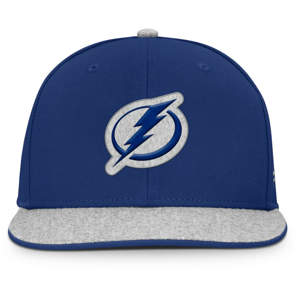 Tampa Bay Lightning Fanatics Fundamentals Loden Snapback Hat Blue