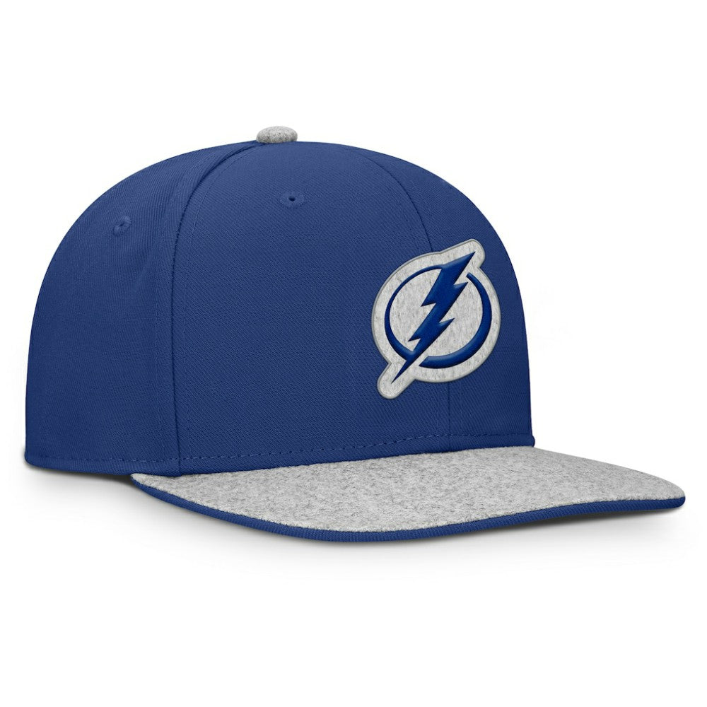 Tampa Bay Lightning Fanatics Fundamentals Loden Snapback Hat Blue