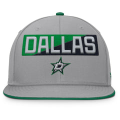Dallas Stars Fanatics Fundamentals Duo Split Logo Snapback Hat Gray