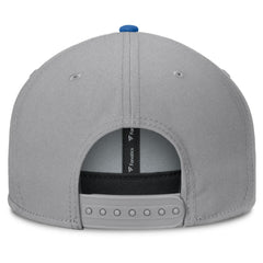 New York Rangers Fanatics Fundamentals Duo Split Logo Snapback Hat Gray