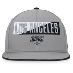 Los Angeles Kings Fanatics Fundamentals Duo Split Logo Snapback Hat Gray