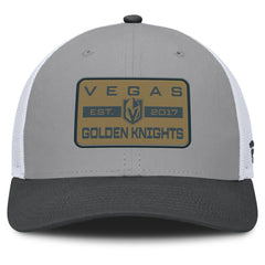 Vegas Golden Knights Fanatics Fundamental Adapt Trucker Adjustable Hat Gray/Charcoal