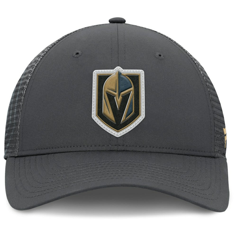 Vegas Golden Knights Fanatics Authentic Pro Home Ice Trucker Adjustable Hat Charcoal