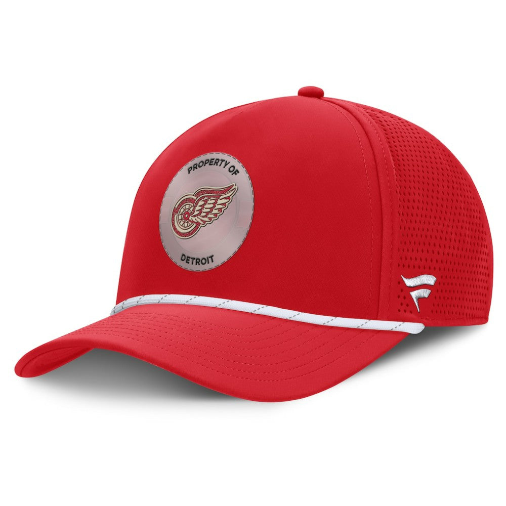 Detroit Red Wings Fanatics Centennial Pinched Front Adjustable Hat Red