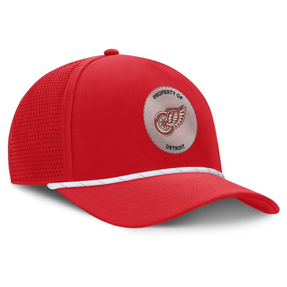 Detroit Red Wings Fanatics Centennial Pinched Front Adjustable Hat Red