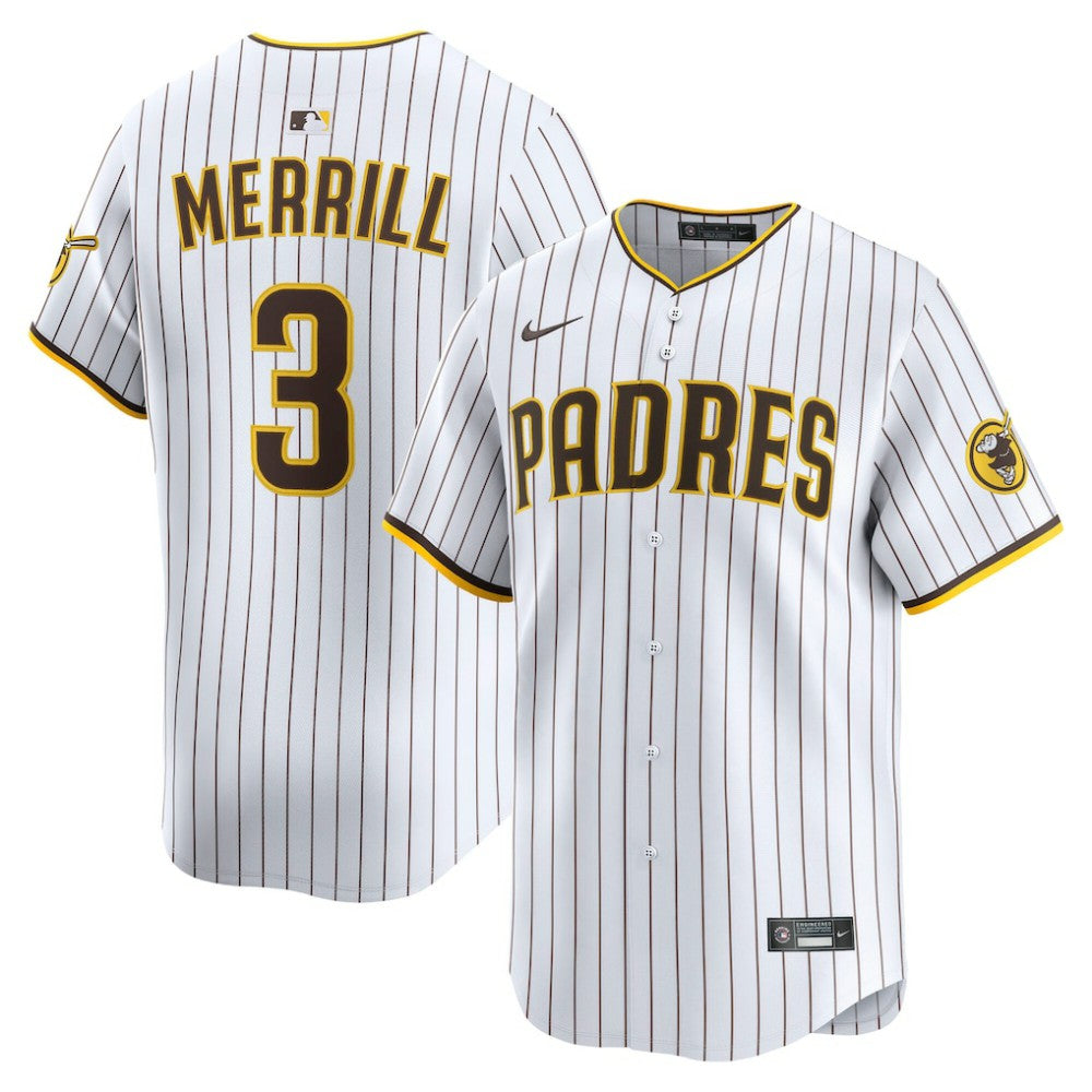 Jackson Merrill San Diego Padres Home Limited Player Jersey - White | Nike