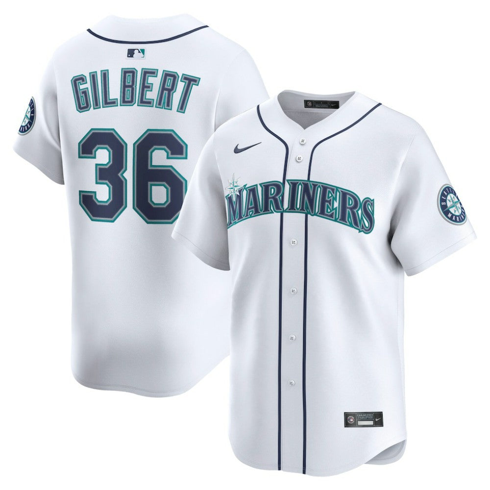 Logan Gilbert Seattle Mariners Home Limited Player Jersey - White | Nike