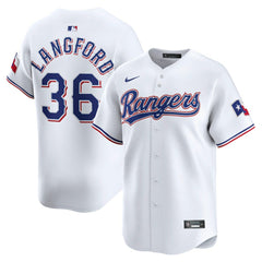 Wyatt Langford Texas Rangers Home Limited Player Jersey - White | Nike