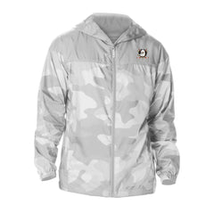 Anaheim Ducks Columbia Camo Flash Challenger Omni-Shade Full-Zip Hoodie Windbreaker Gray