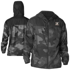 Anaheim Ducks Columbia Camo Flash Challenger Omni-Shade Full-Zip Hoodie Windbreaker Black