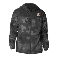 Anaheim Ducks Columbia Camo Flash Challenger Omni-Shade Full-Zip Hoodie Windbreaker Black