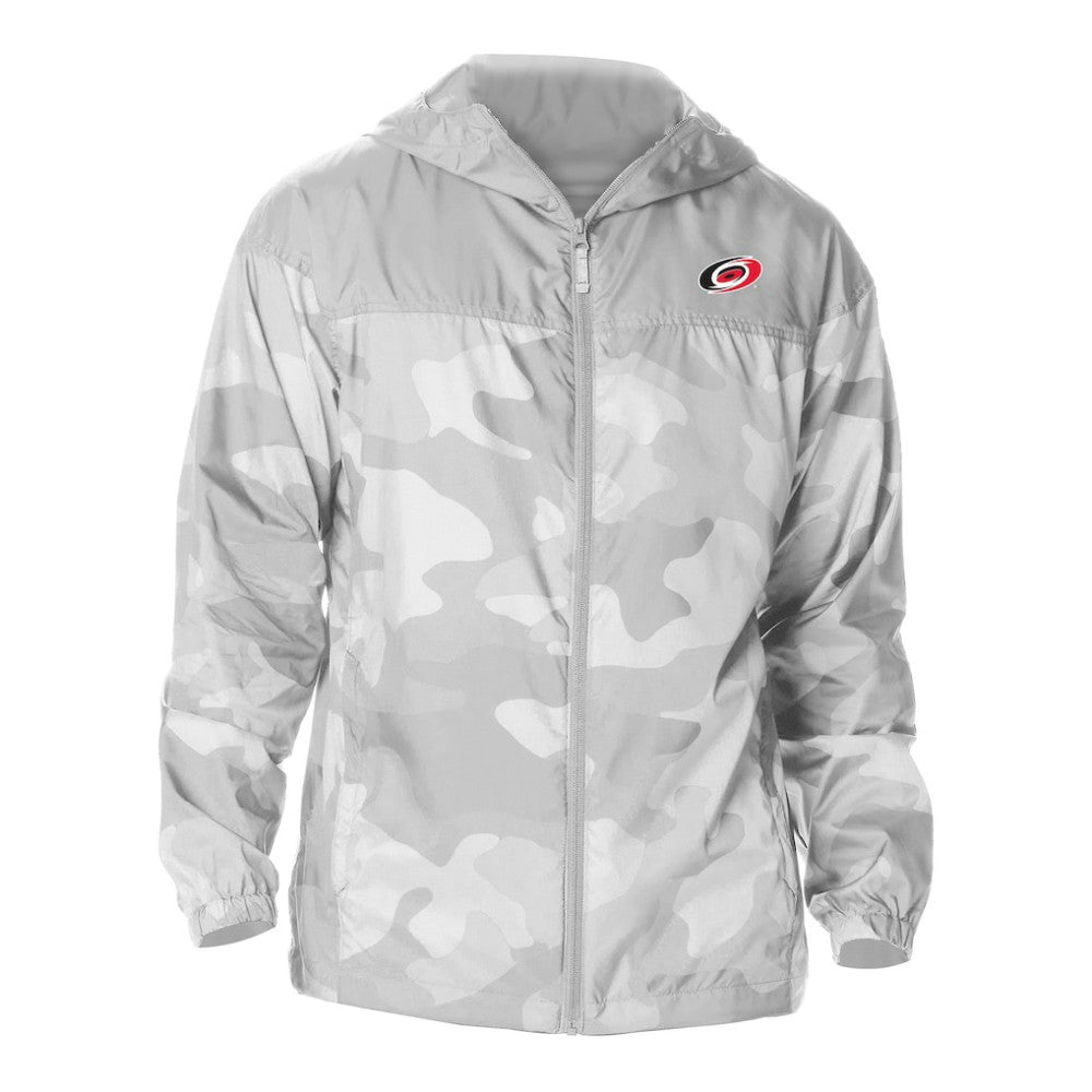 Carolina Hurricanes Columbia Camo Flash Challenger Omni-Shade Full-Zip Hoodie Windbreaker Gray